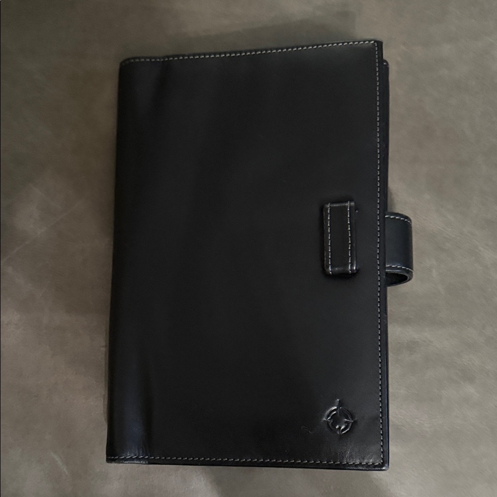 Franklin Covey Black Leather Organizer